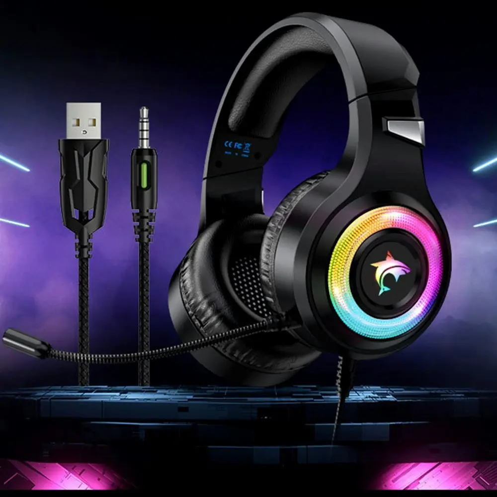 7.1 Gaming Headset with Mic & LED Light Noise Cancelling Over Ear Headphones