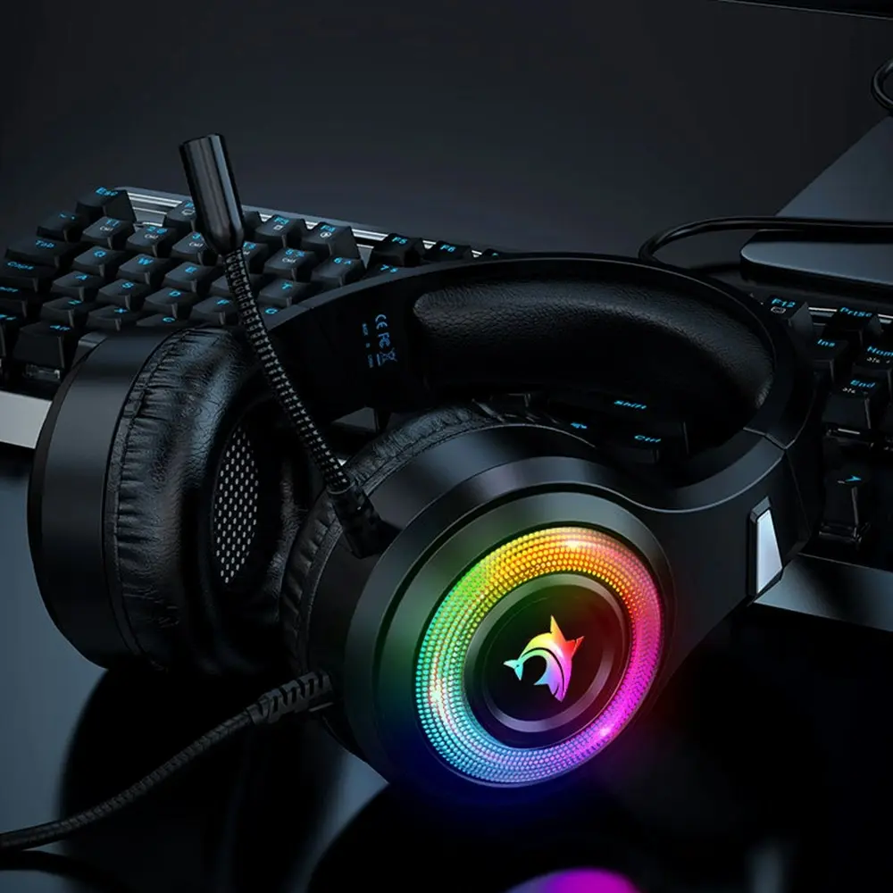 7.1 Gaming Headset with Mic & LED Light Noise Cancelling Over Ear Headphones