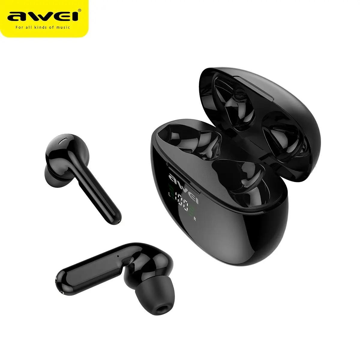 Awei T15P TWS Earbuds Bluetooth Headphones Wireless Touch Control Earphone Waterproof IPX5 For Mobile Phone