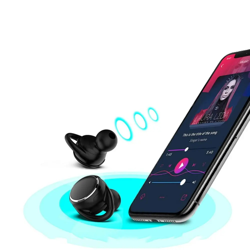 Wireless Bluetooth 5.0 Earphones with Microphone and Charging Box