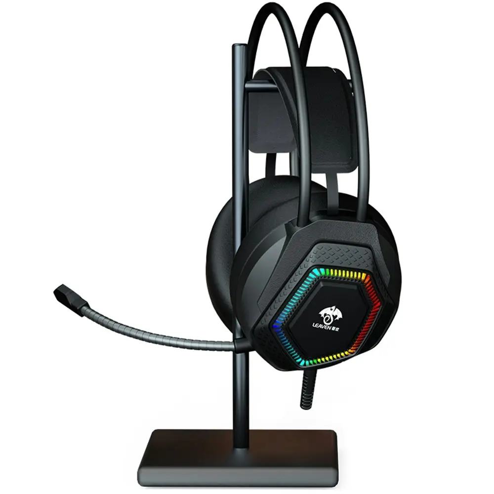 7.1 Computer Wired Headset Wire Control Gaming Headphones With Microphone