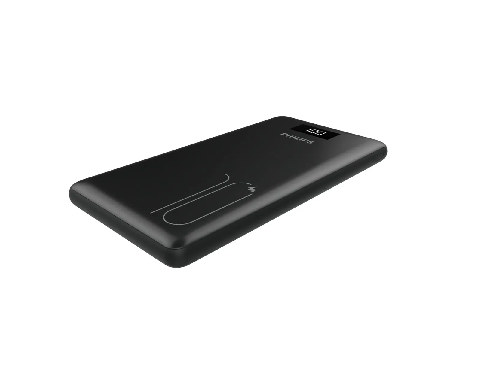 Philips Powerbank 10,000mAh Li-Polymer Type C with PD QC 3.0 with LED screen Black