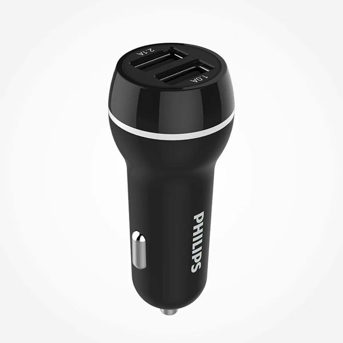 Philips Ultra Car charger with 2 USB Ports 3.1A Black