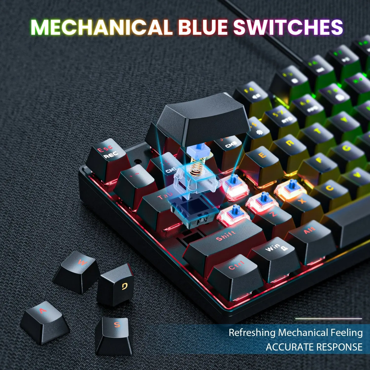 Onikuma G26 + CW905 RGB Mechanical Keyboard and Optical Mouse Bundle