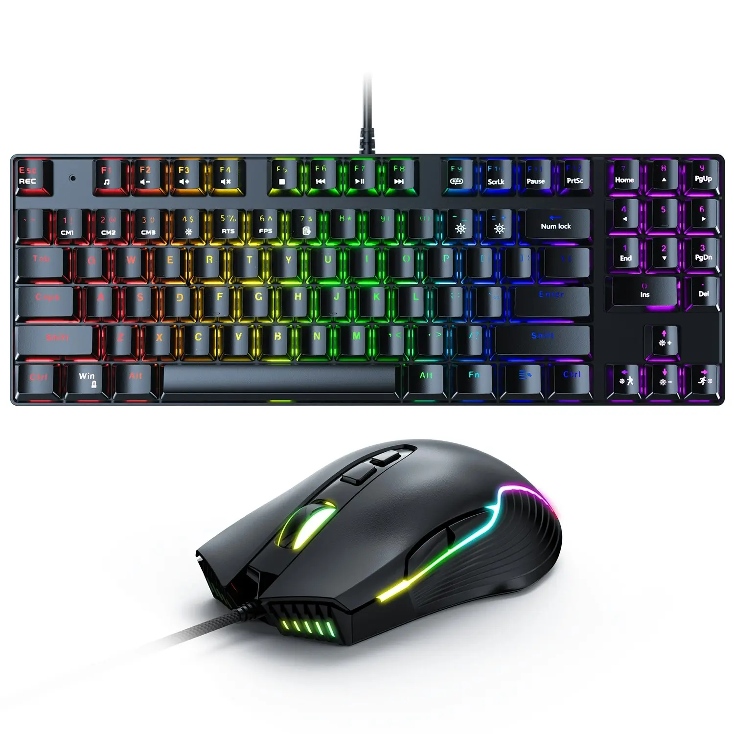 Onikuma G26 + CW905 RGB Mechanical Keyboard and Optical Mouse Bundle