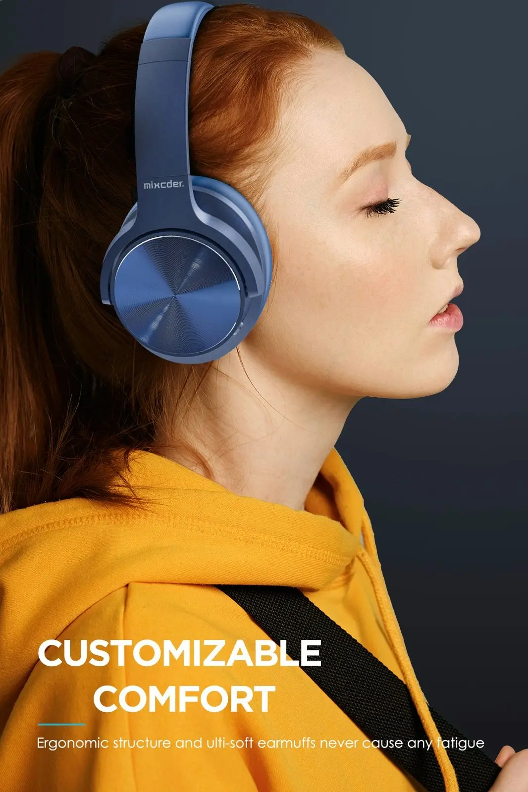 Mixcder E9 PRO aptX LL ANC  Active Noise Cancelling Headphone Blue Color