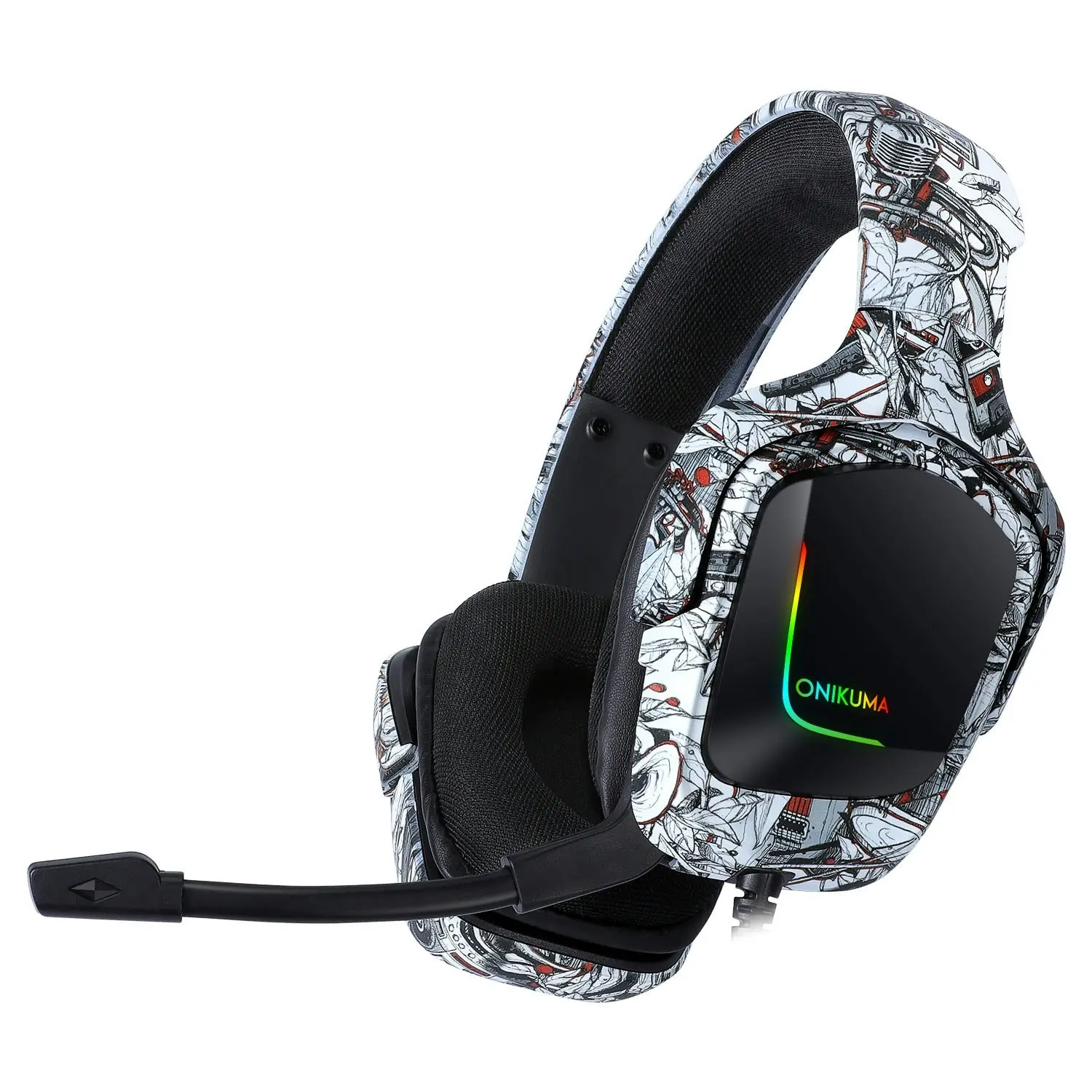 Onikuma K20 Gaming Headset with Surround Sound Headphone with Mic Volume Control