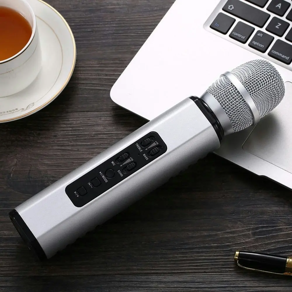 Portable Handheld Mini wireless Karaoke Bluetooth Condenser Microphone