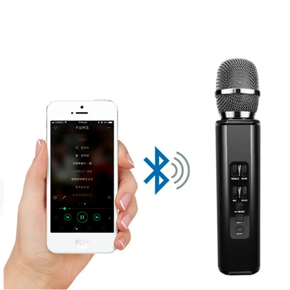 Portable Handheld Mini wireless Karaoke Bluetooth Condenser Microphone