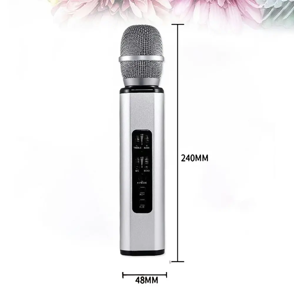 Portable Handheld Mini wireless Karaoke Bluetooth Condenser Microphone