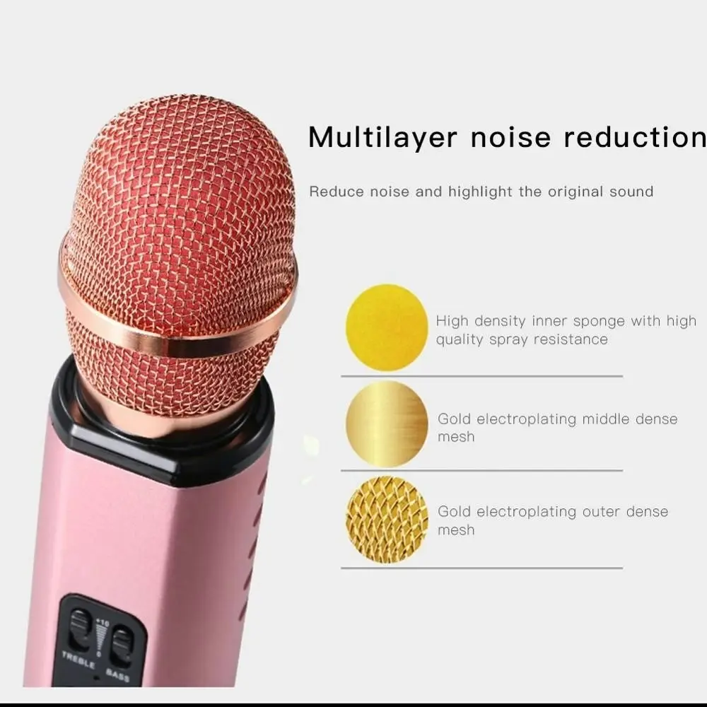 Portable Handheld Mini wireless Karaoke Bluetooth Condenser Microphone