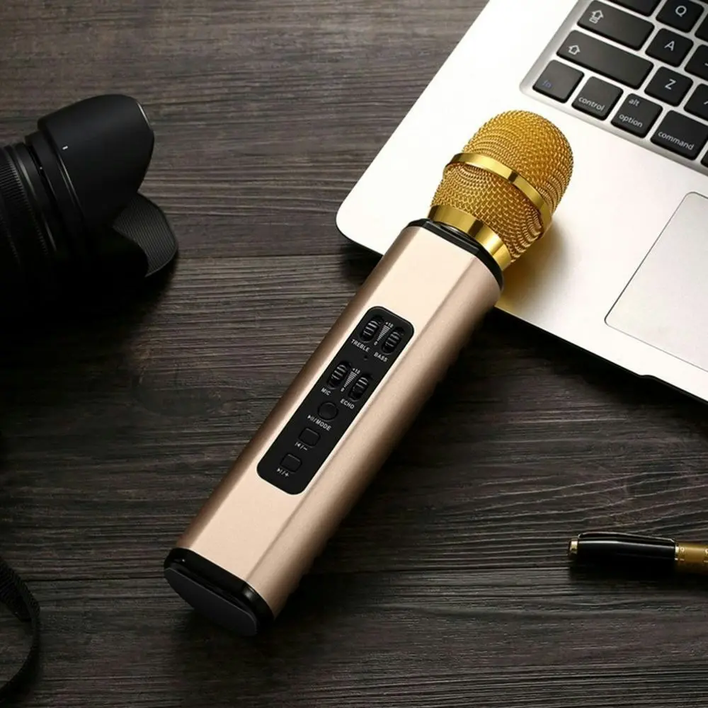 Portable Handheld Mini wireless Karaoke Bluetooth Condenser Microphone