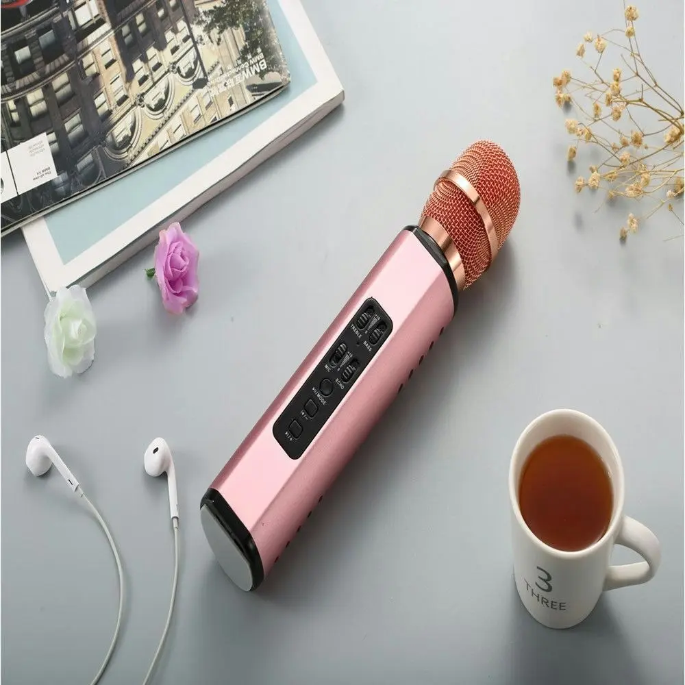 Portable Handheld Mini wireless Karaoke Bluetooth Condenser Microphone