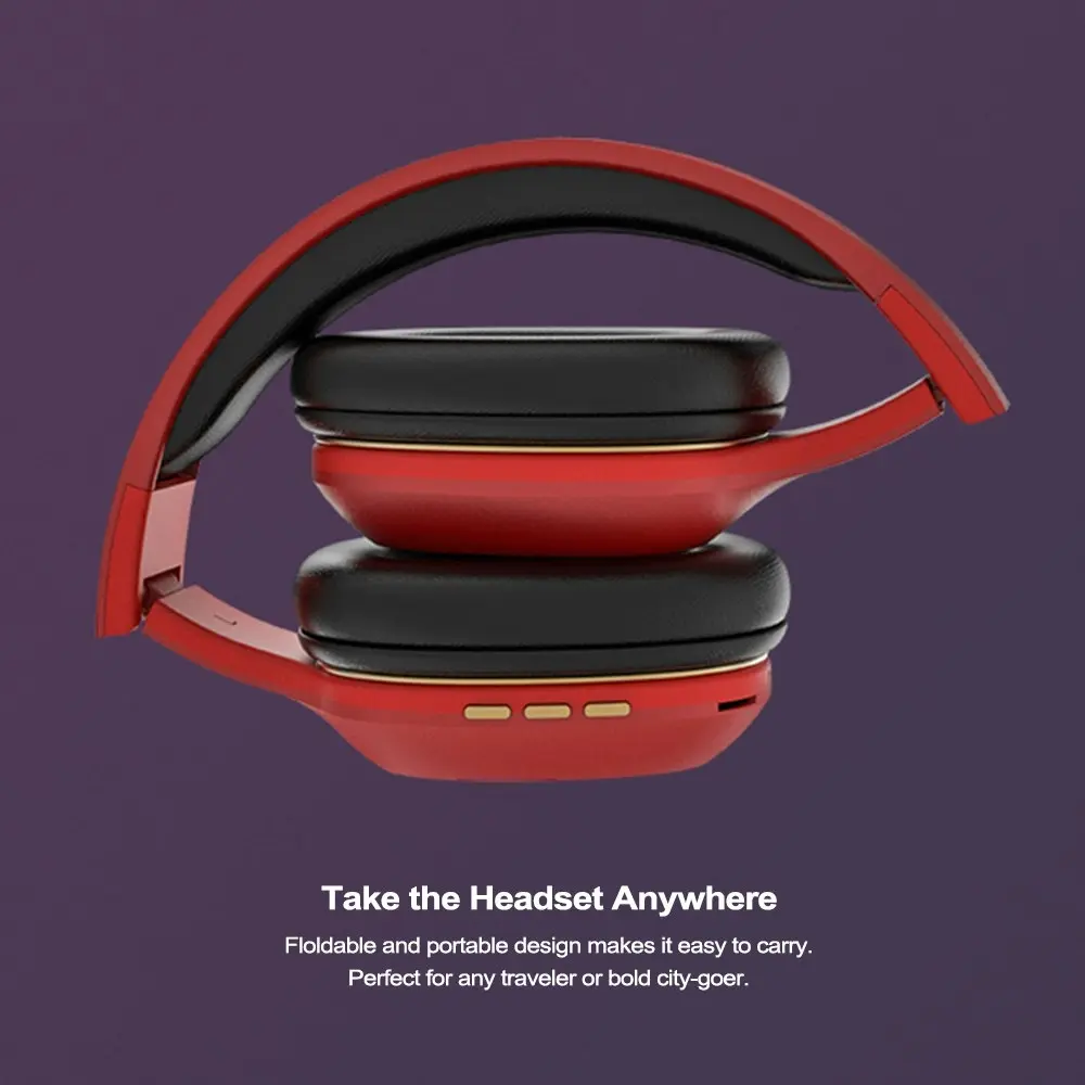 Ausdom M09 Bluetooth Foldable Over-Ear Wired Wireless Headphones