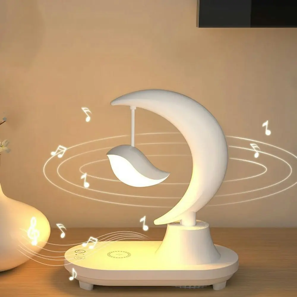 3 In 1 Wireless Charging Smart Touch Led Night Light With Bluetooth Speaker