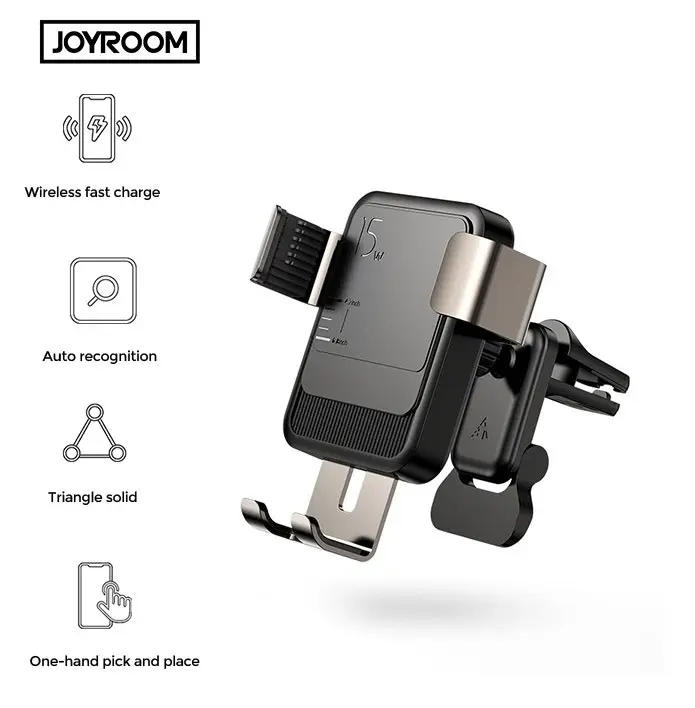 JoyRoom JR-ZS220 15W Wireless Charging Car Holder Gravity Mount Charger Dashboard / Air Vent