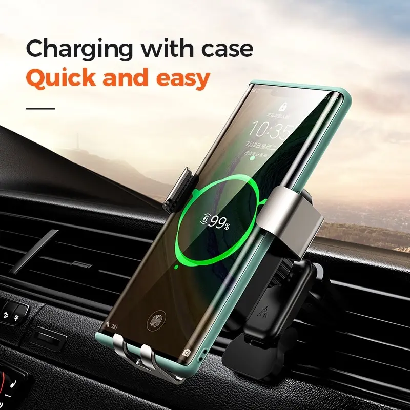 JoyRoom JR-ZS220 15W Wireless Charging Car Holder Gravity Mount Charger Dashboard / Air Vent