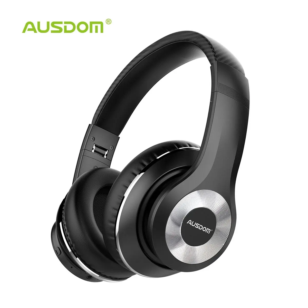 Ausdom ANC10 Wireless Active Noise Cancelling Headphones  Bluetooth 5.0 Over-Ear  with Mic  Soft Foldable Earpads, Hi-Fi Deep Bass