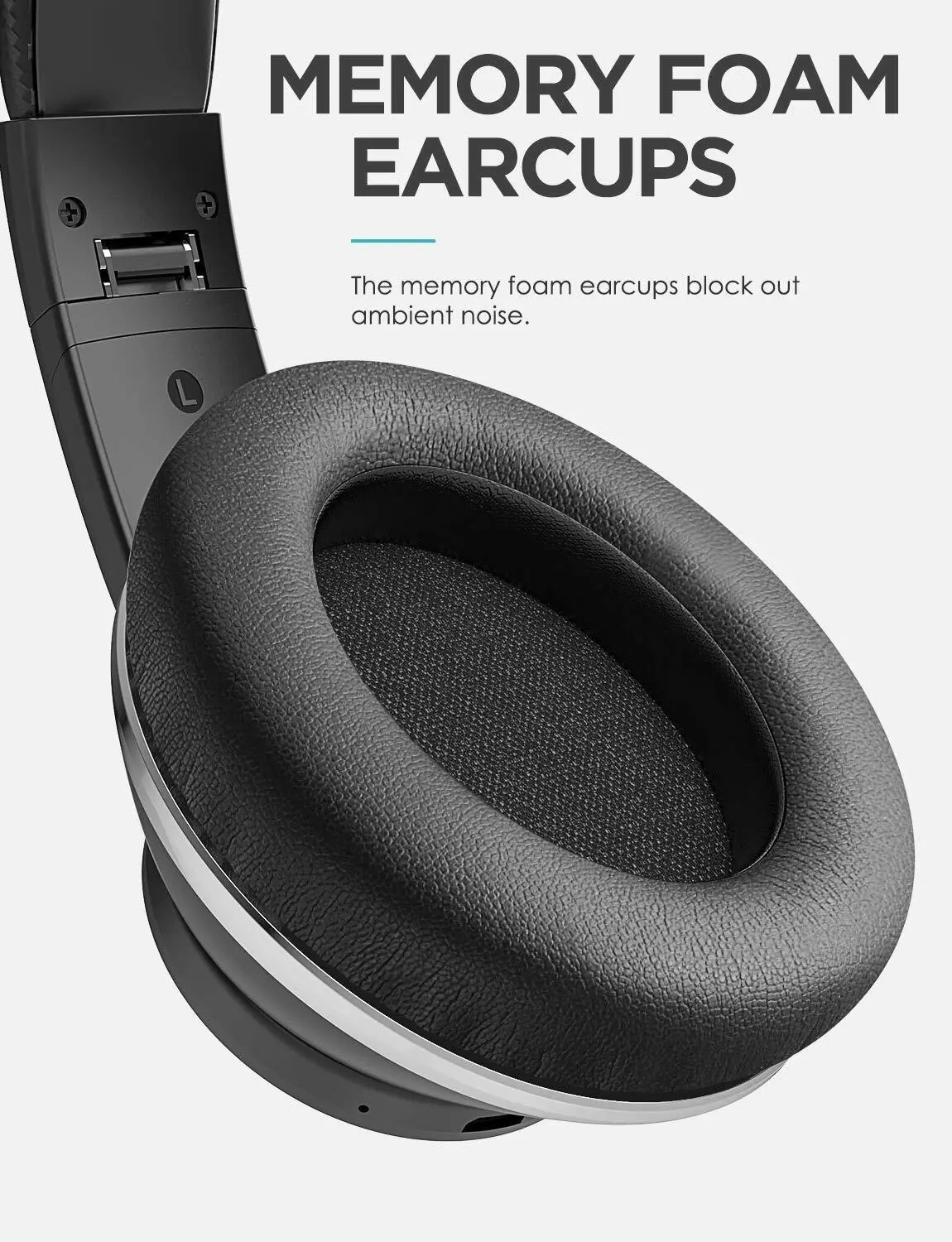 Ausdom ANC10 Wireless Active Noise Cancelling Headphones  Bluetooth 5.0 Over-Ear  with Mic  Soft Foldable Earpads, Hi-Fi Deep Bass