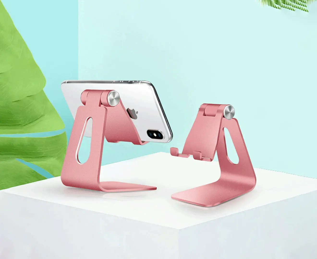 Adjustable Aluminum Phone Holder Tablet Stand Foldable Portable for iPhone or iPad