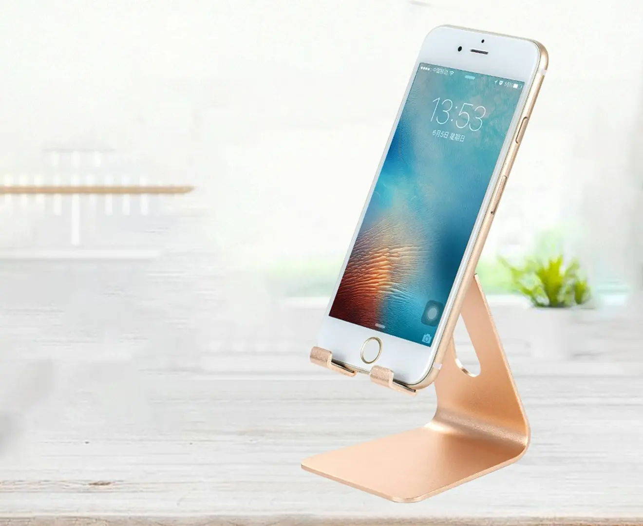 Adjustable Aluminum Phone Holder Tablet Stand Foldable Portable for iPhone or iPad