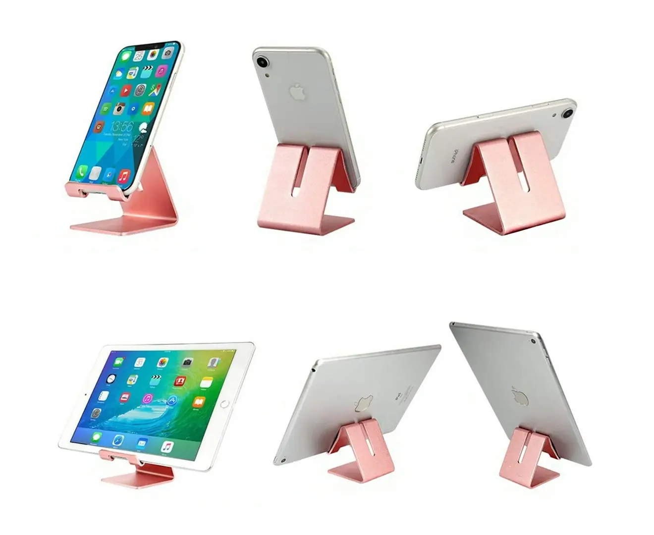 Adjustable Aluminum Phone Holder Tablet Stand Foldable Portable for iPhone or iPad