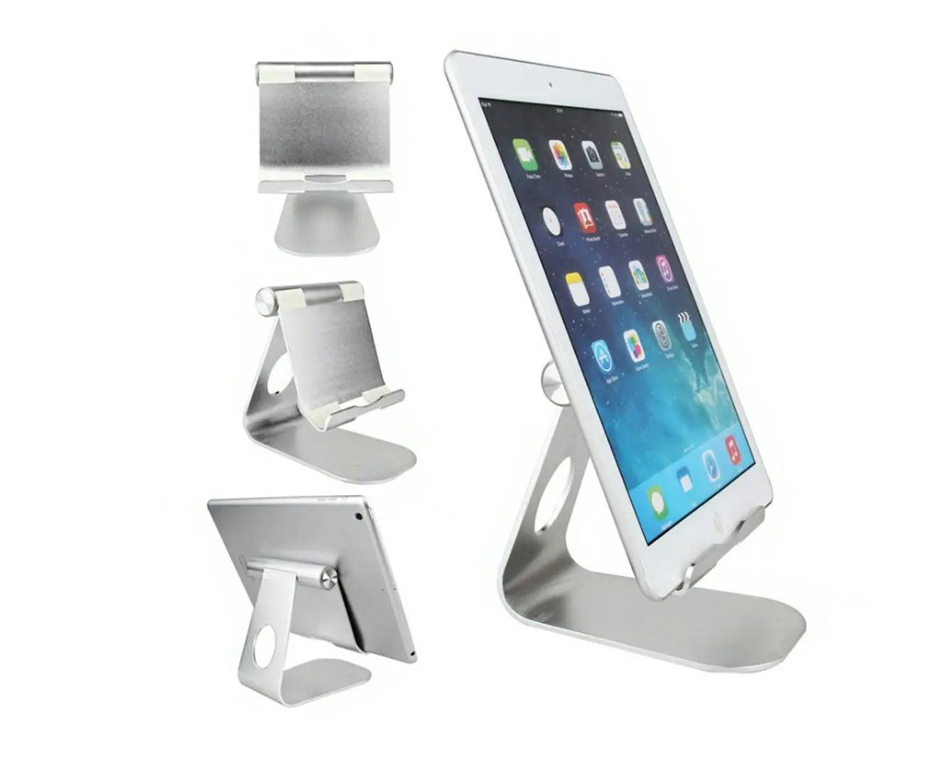 Adjustable Aluminum Phone Holder Tablet Stand Foldable Portable for iPhone or iPad