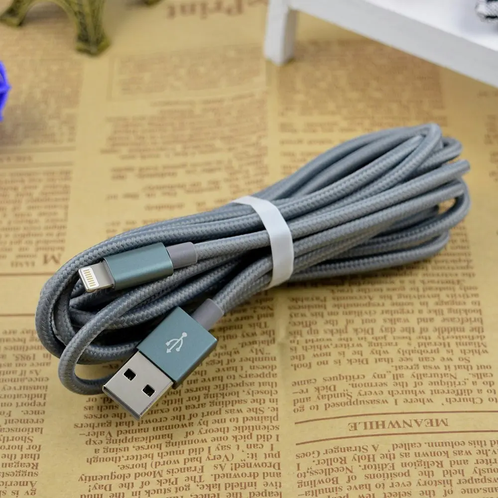 Three-Pack of Braided Universal Lightning Cables for iPad or iPhone