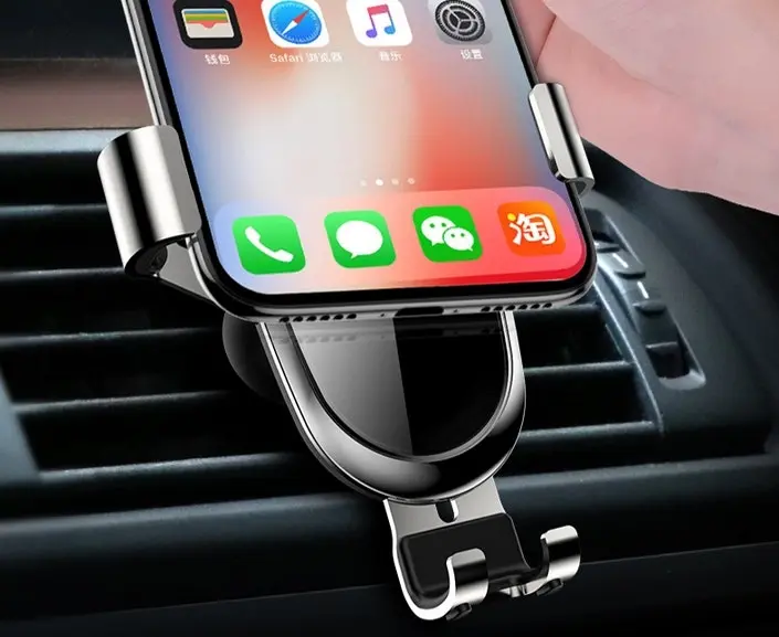 Gravity Phone Holder Vent Mount-Black