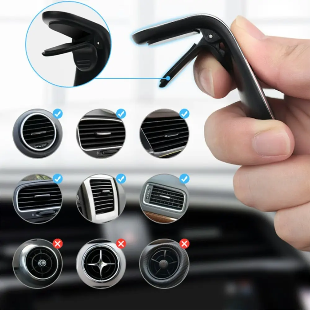 Magnetic Car Phone Holder Stand Universal Adjustable Holder Clip Air Vent Mount