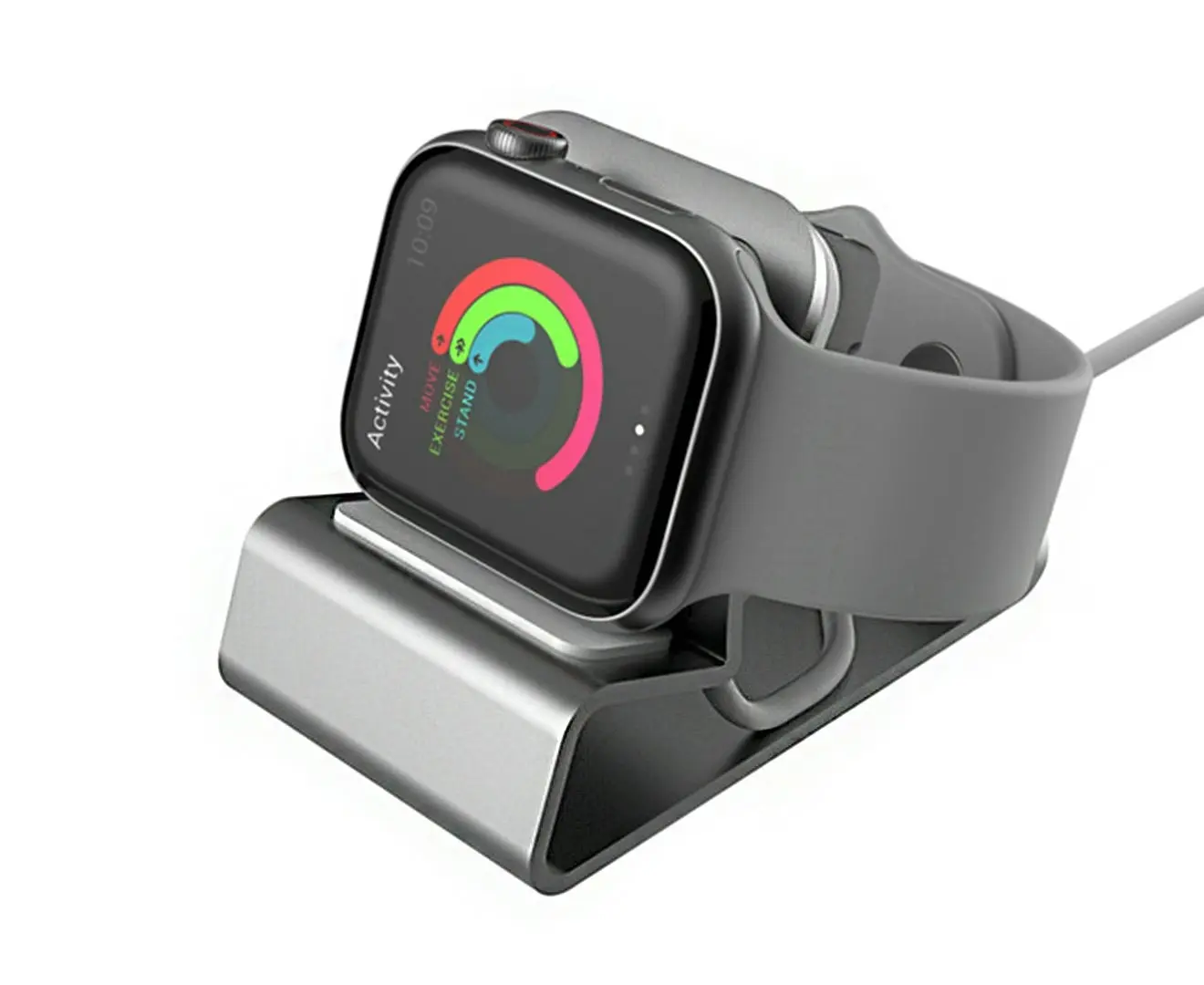 Aluminum alloy charge holder for Apple Watch