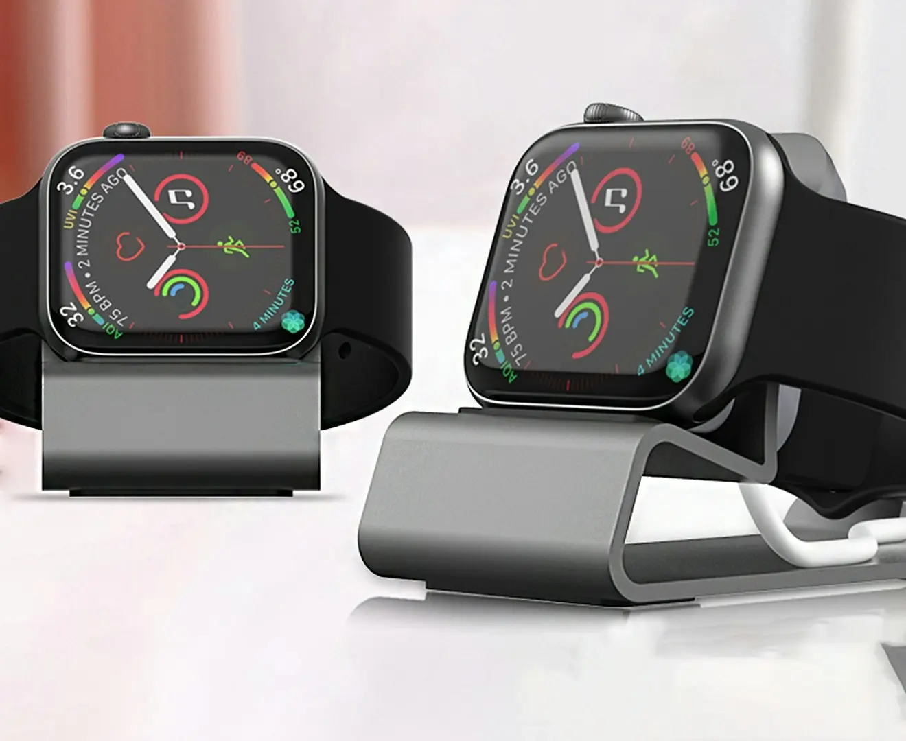 Aluminum alloy charge holder for Apple Watch