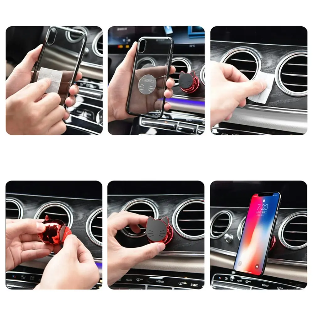 Universal Car Phone Holder 360 Degree GPS Magnetic Mobile Phone Holder