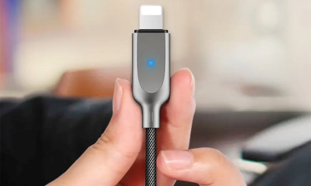 USAMS Auto Disconnect Lighting USB Charging Cable for iPhone or iPad