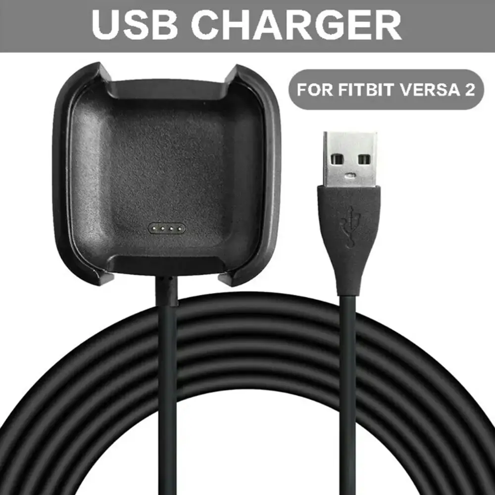 Replacement USB Charger Charging Cable For Fitbit Versa 2 Smartwatch