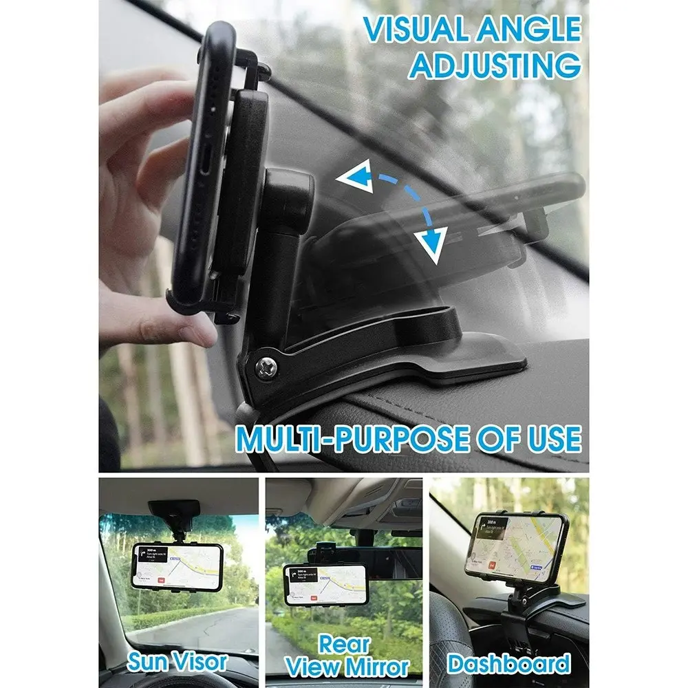 Car Dashboard Phone Mount Car Automobile Cradle Suitable for 4-7 Inch Smartphones