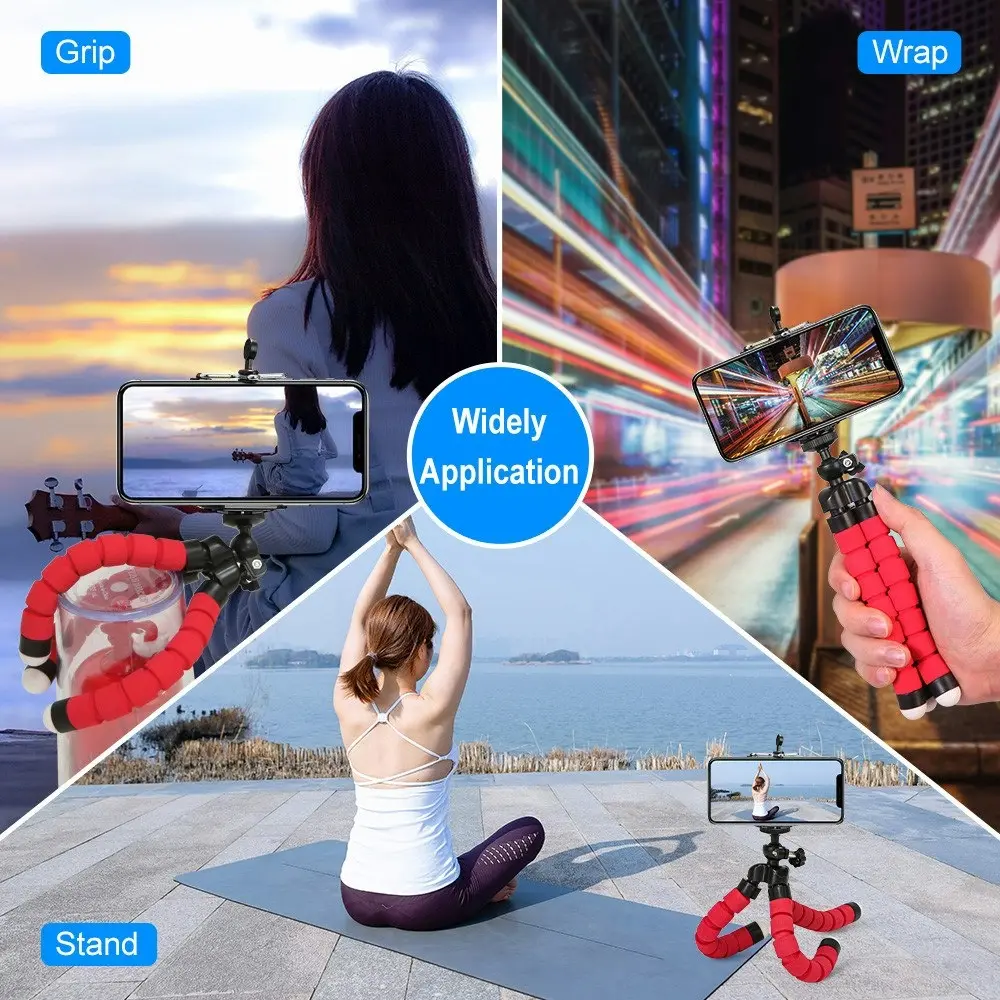 3 Pack Mini Flexible Phone Tripod for iPhone and Samsung and Gopro