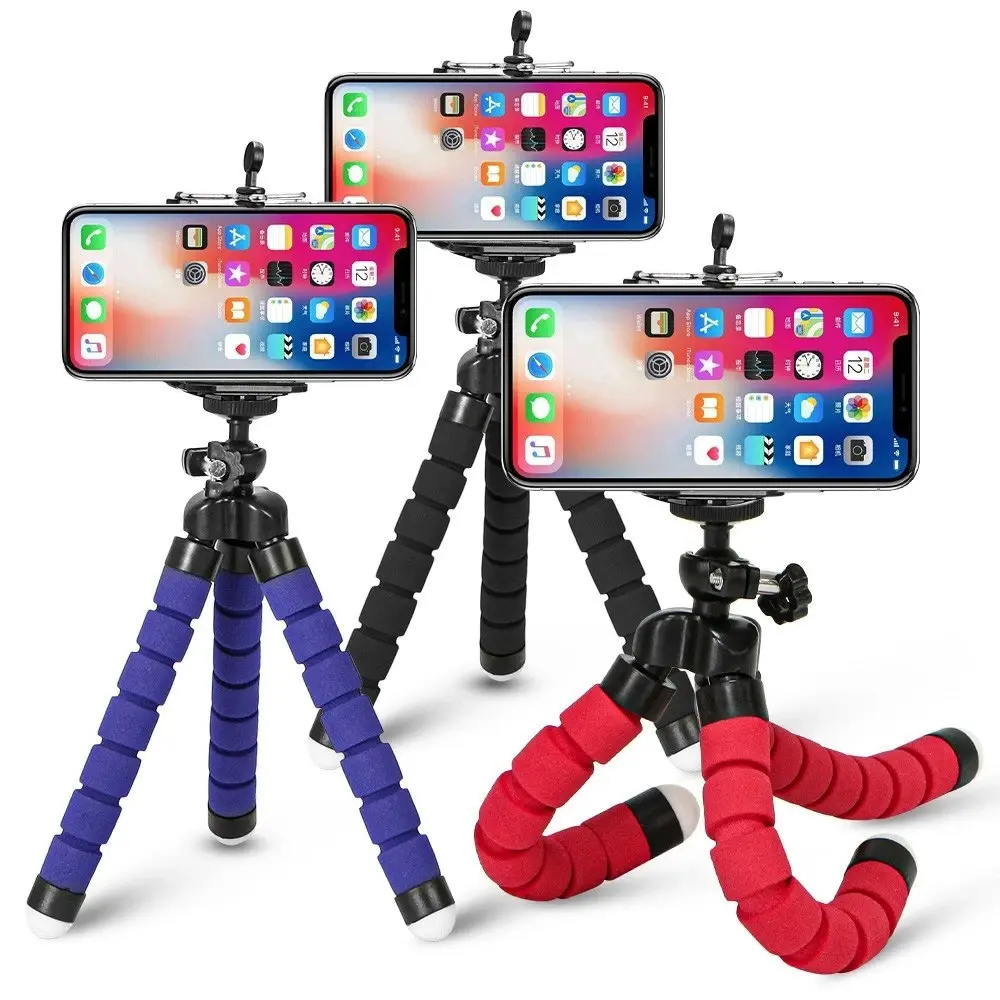 3 Pack Mini Flexible Phone Tripod for iPhone and Samsung and Gopro