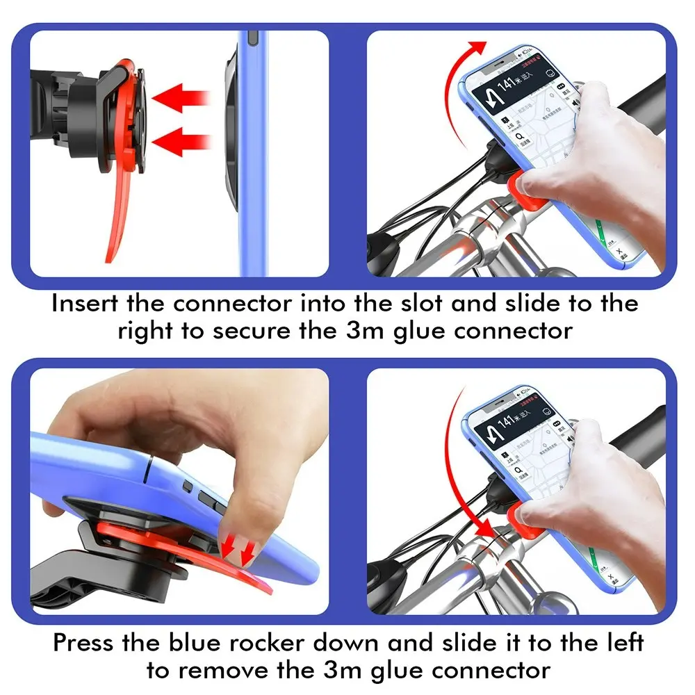 Motorcycle Bike Phone Holder Bicycle Cellphone Stand Smartphone Holder