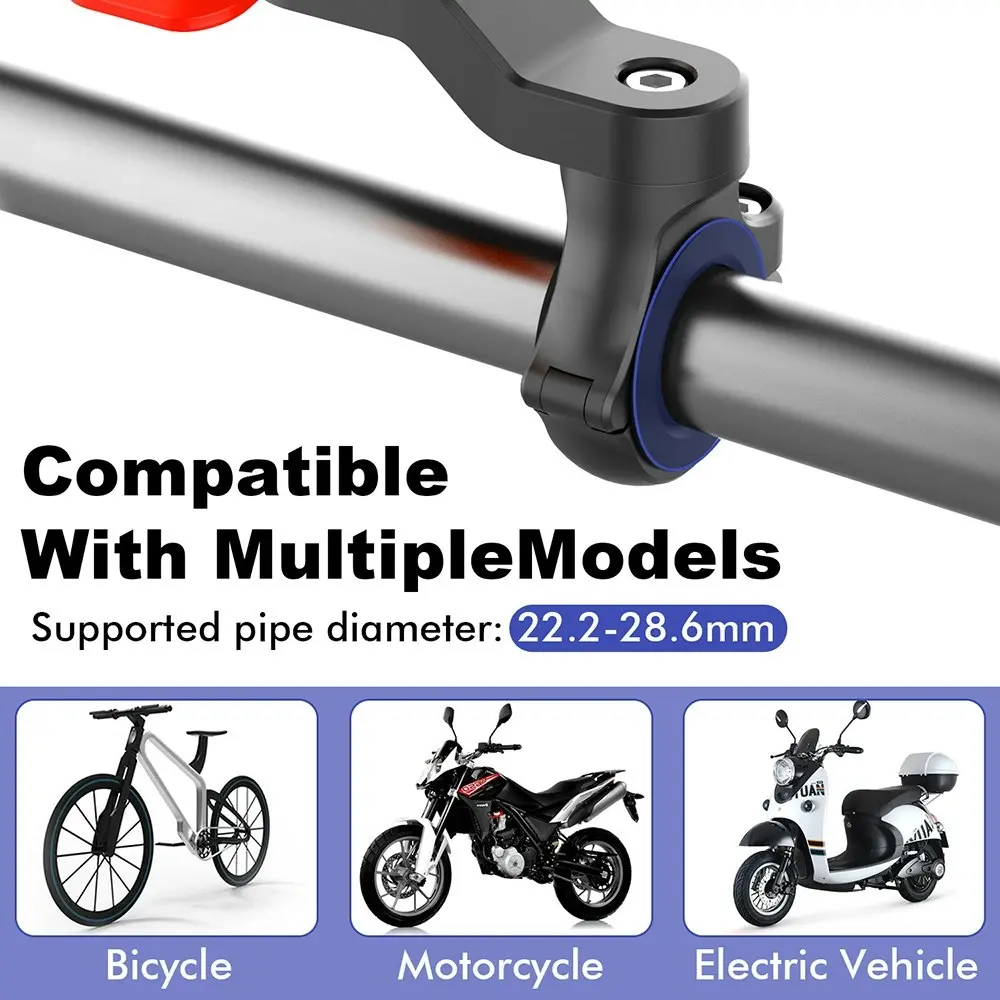 Motorcycle Bike Phone Holder Bicycle Cellphone Stand Smartphone Holder