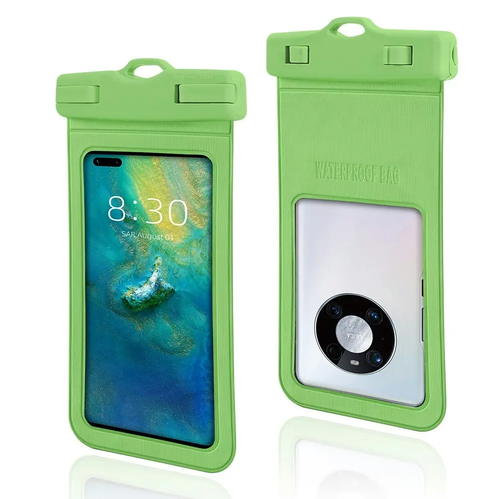 2pcs Diving swimming mobile phone waterproof cover transparent phone bag