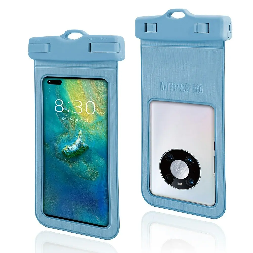 2pcs Diving swimming mobile phone waterproof cover transparent phone bag