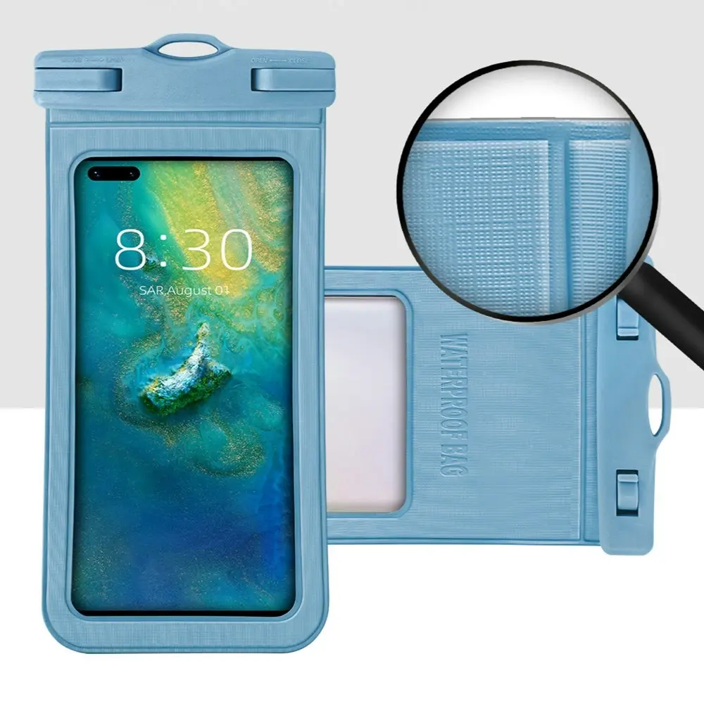 2pcs Diving swimming mobile phone waterproof cover transparent phone bag