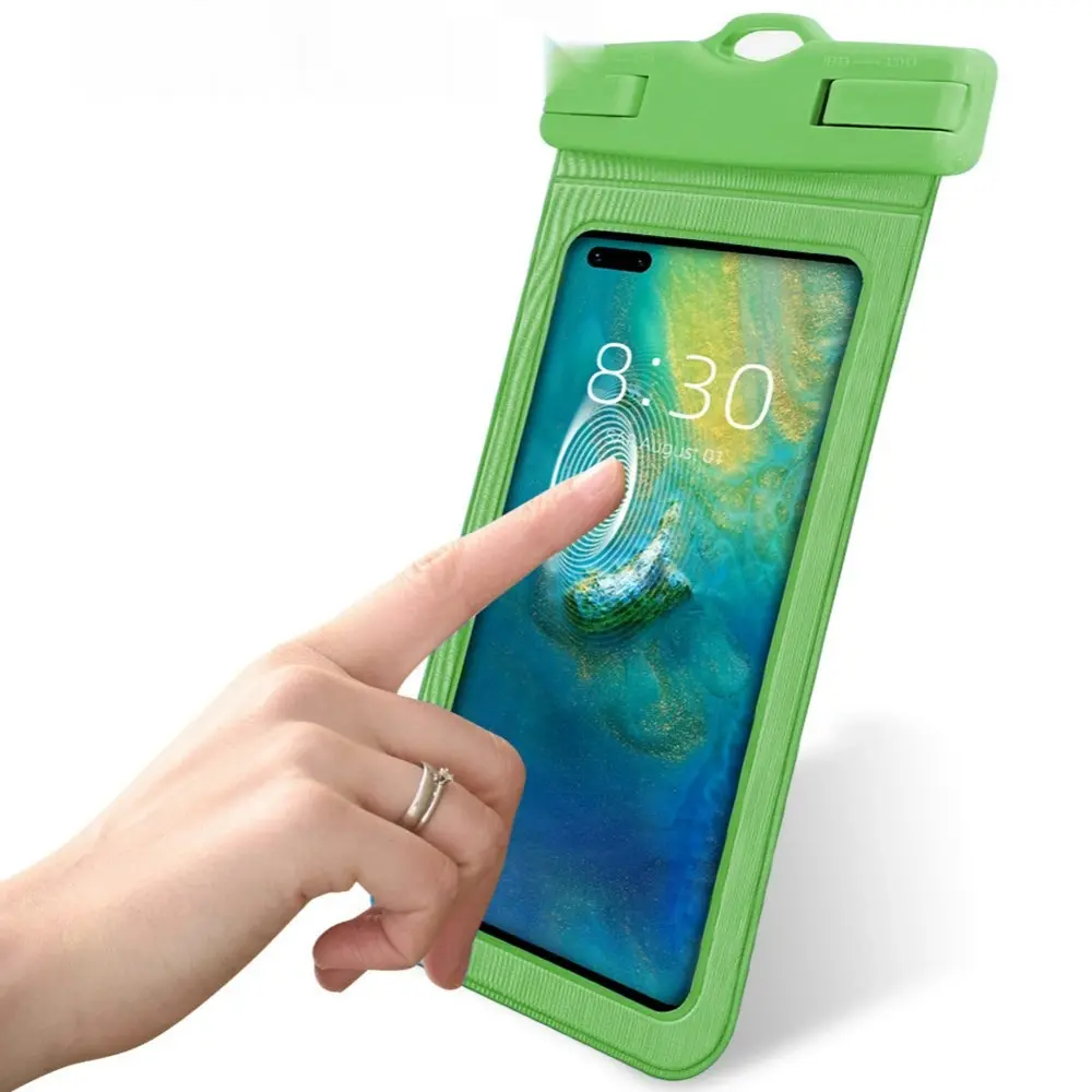 2pcs Diving swimming mobile phone waterproof cover transparent phone bag