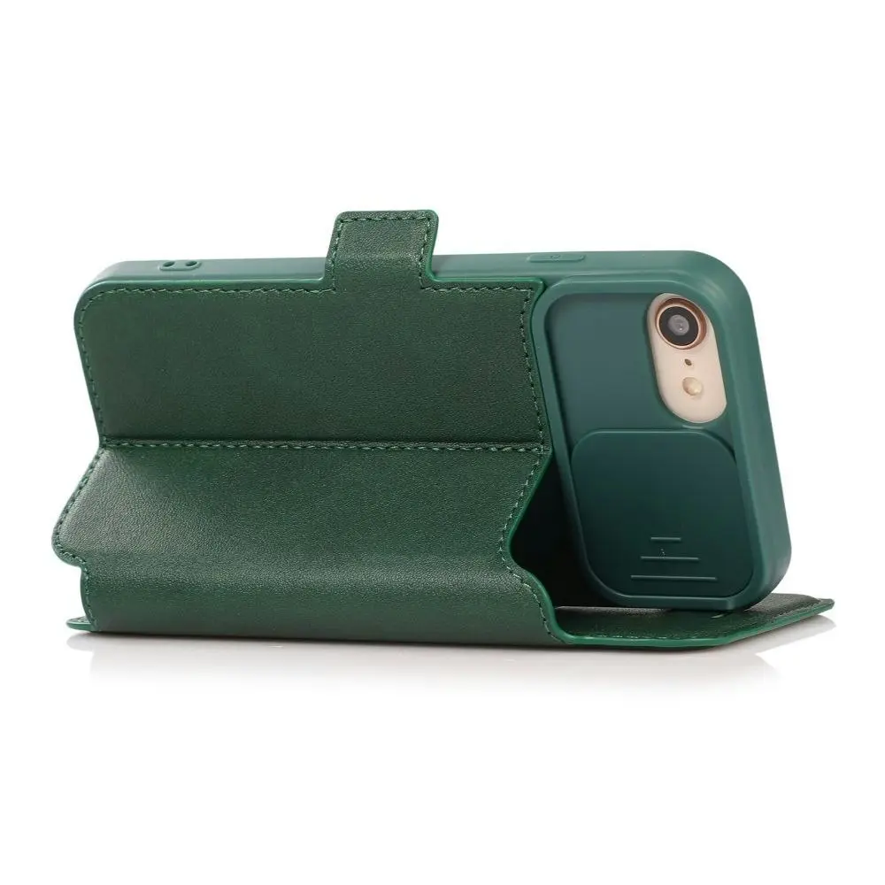 Card-Slot Phone Case With Slide Camera Cover For iPhone 6/7/8/11/12/13