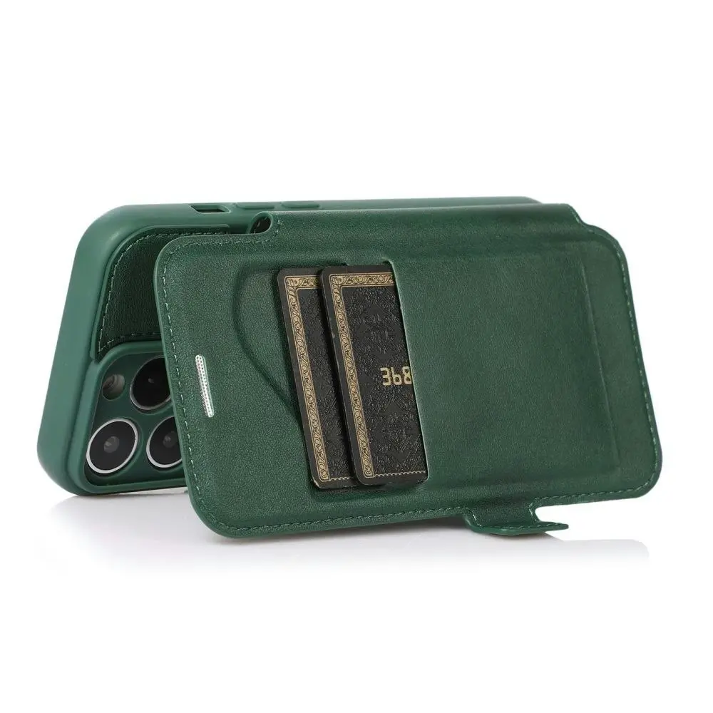 Card-Slot Phone Case With Slide Camera Cover For iPhone 6/7/8/11/12/13