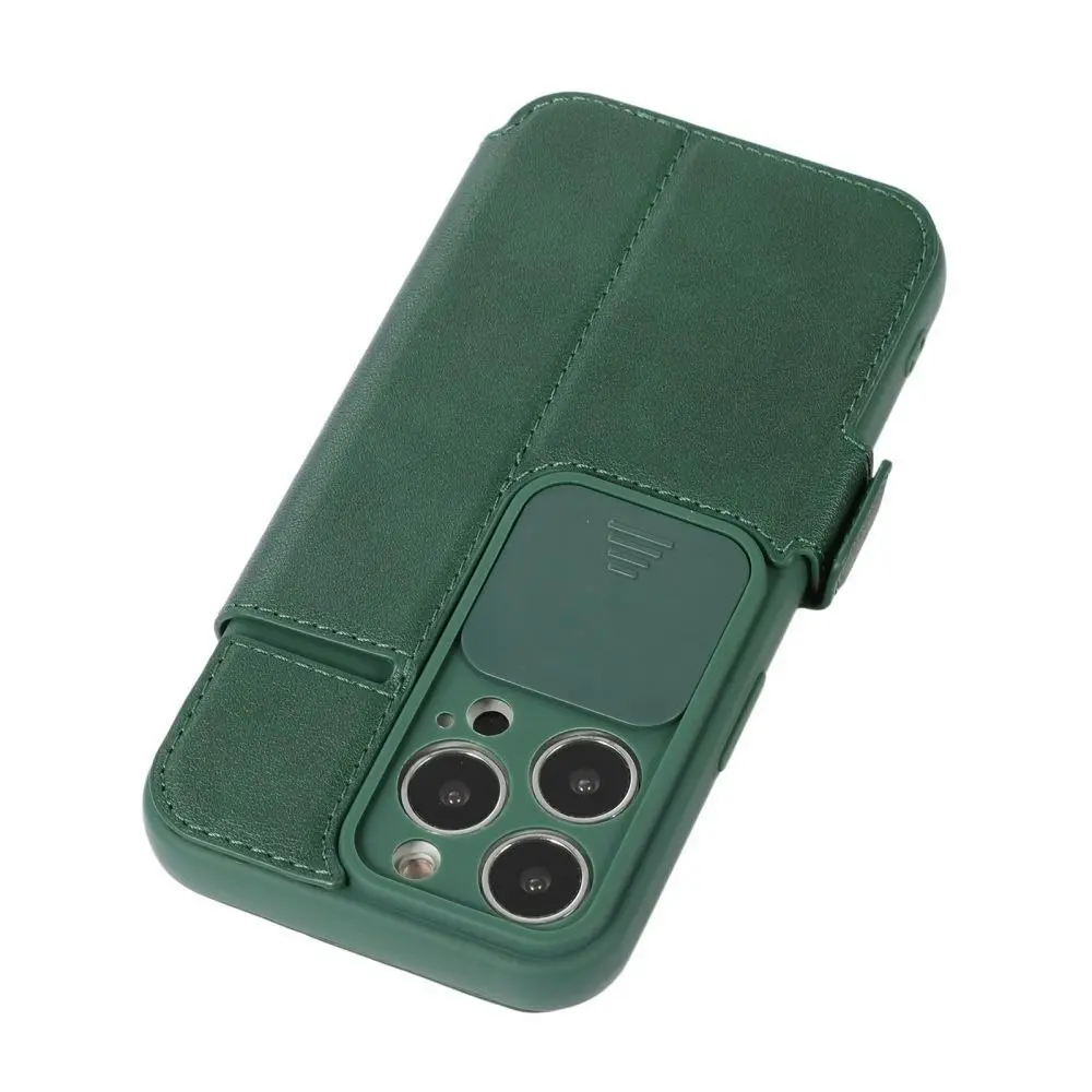 Card-Slot Phone Case With Slide Camera Cover For iPhone 6/7/8/11/12/13