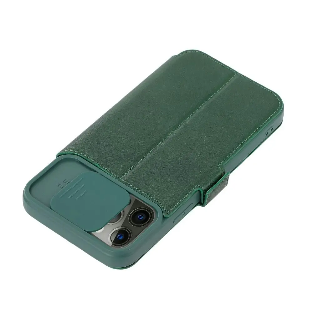 Card-Slot Phone Case With Slide Camera Cover For iPhone 6/7/8/11/12/13