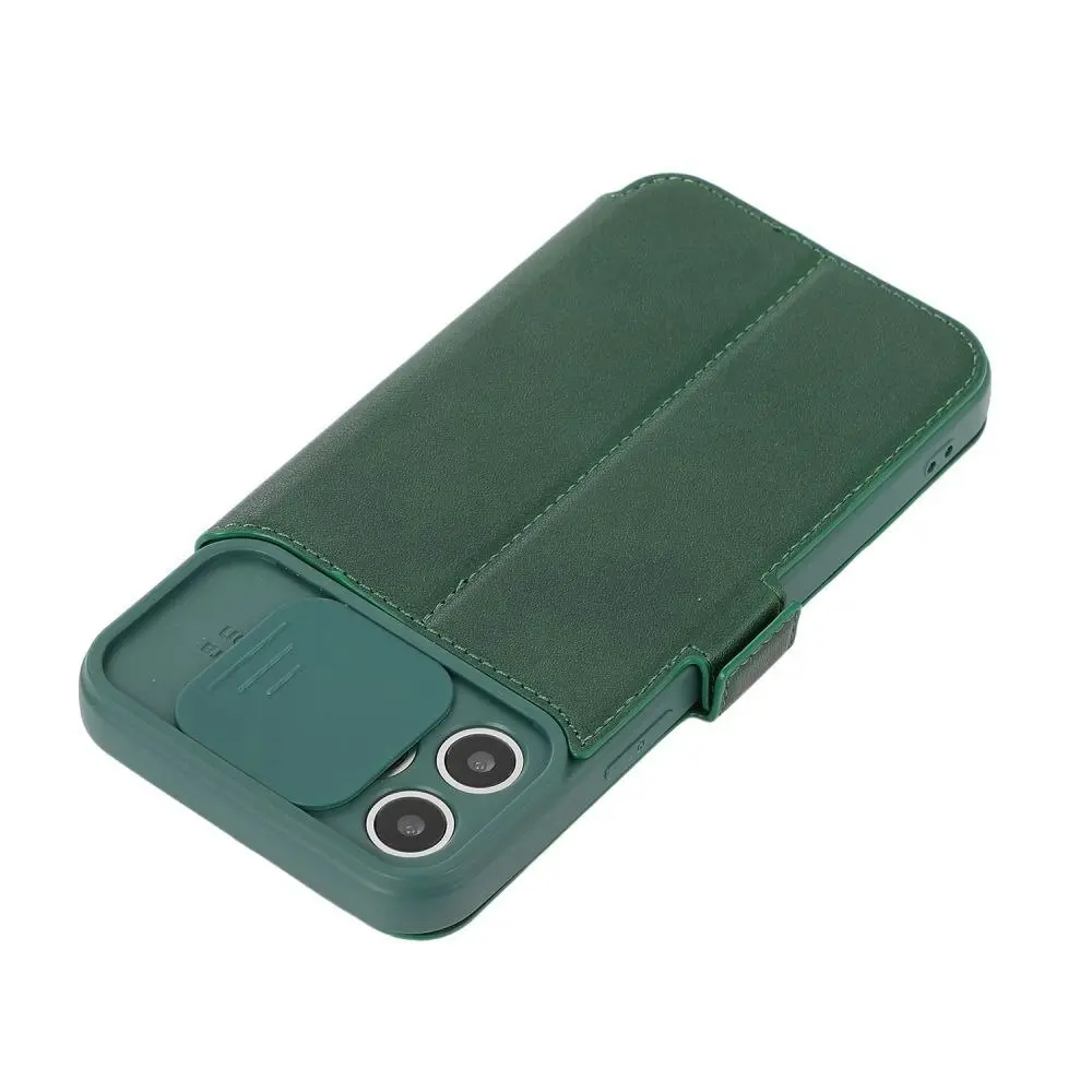 Card-Slot Phone Case With Slide Camera Cover For iPhone 6/7/8/11/12/13