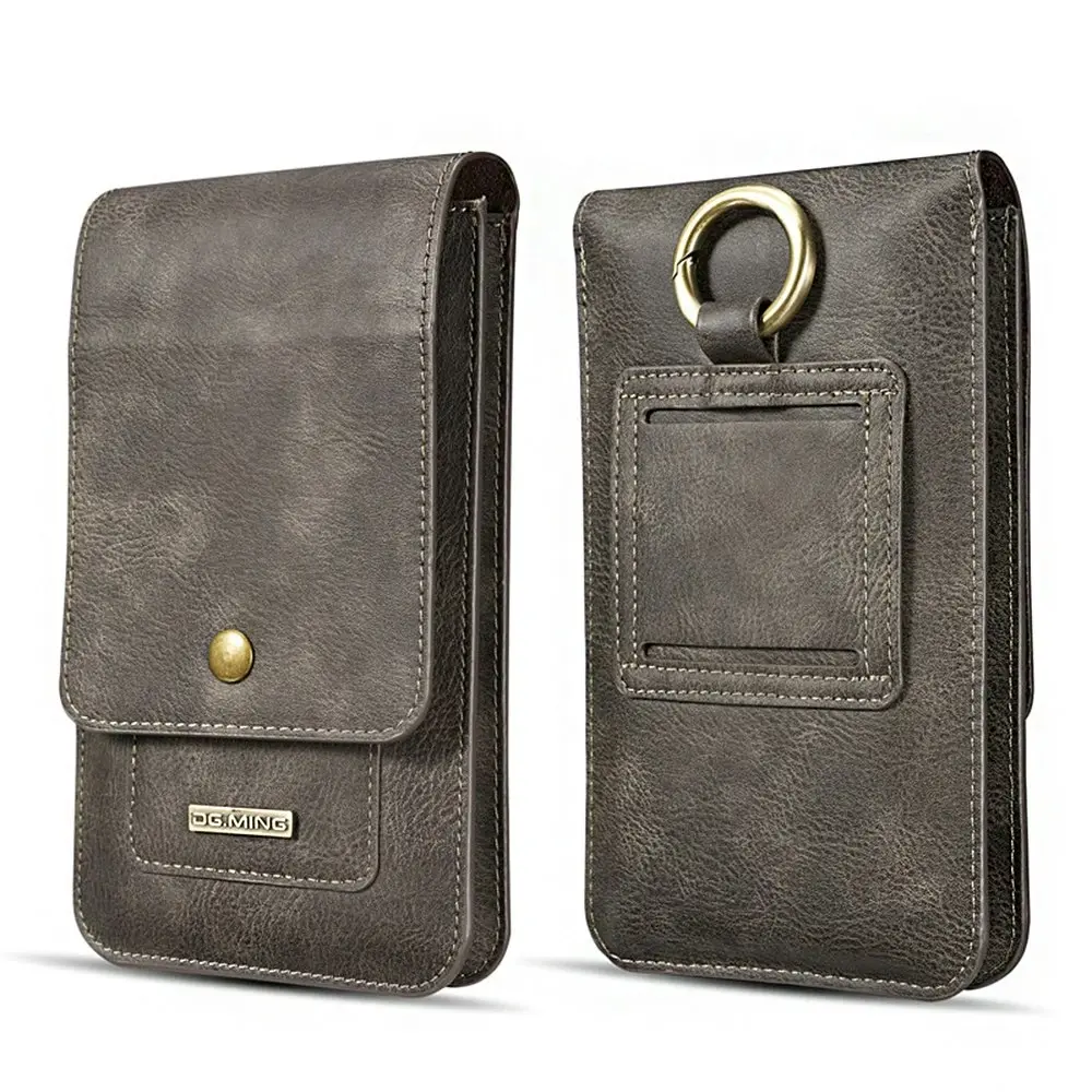 6.5 inch Leather Holster Case Belt Mobile Phone Pouch for Samsung and iphone